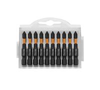 10PCS 50mm PH2 Magnetic Bit Set Phillips Impact Batch Hardness Screwdriver Bit Screw Driver Hand Tool