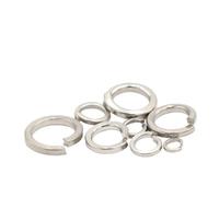 10pcs/ 50pcs/100pcs Spring Split Lock Washer Elastic Gasket M1.6 M2 M2.5 M3 M4 M5 M6 M8 M10 M12 M16 M24 M27 M30(M18,10Pcs)