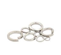 10pcs/ 50pcs/ 100pcs Spring Split Lock Washer Elastic Gasket M1.6 M2 M2.5 M3 M4 M5 M6 M8 M10 M12 M16 M24 M27 M30(M18,100Pcs)