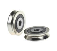 10pcs 50pcs 6x30x8mm V Groove Non Standard Steel Right Angle Guide Wheel Roller Bearing Pulley Compatible With V Groove Linear Systems(50pcs)