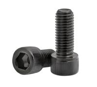 10pcs-50pcs DIN912 M3*3/4/5/6/7/8/9/10/11/12/13/14/16/18/20 To 100mm Grade 12.9 Black Hexagon Hex Socket Head Cap Screw(X10mm 50pcs)