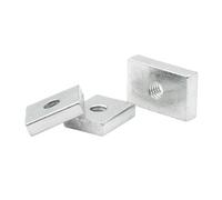 10pcs/50pcs M3 M4 M5 M6 M8 Carbon Steel Square Nut Thin Rectangular Nuts Slider Block(10pcs,M6-18x12x2.5)