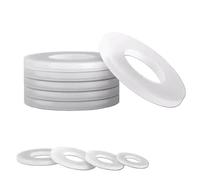 10pcs-50pcs White Rubber Flat Washer Anti Oil Seal Washers M2 M2.5 M3 M4 M5 M6 M8 M10 M12 M14 M16 M18 M20 M22 M24 M27 M30(8X12X1 20pcs)