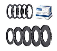 10Pcs 55mm Filter Ring Adapter Set,Metal Step-Up Ring+Step-Down Ring for All Brands UV ND CPL (55-40.5mm,55-46mm,55-49mm,55-52mm,55-58mm,55-62mm,55-67mm,55-72mm,55-77mm,55-82mm)