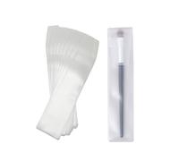 10Pcs 55x211cm/2.2x8.3 inch Translucent Frosted EVA Makeup Brush Guard Protectors Make Up Brush Holding Pouch Organizer Cosmetic Brushes Pen Portable Bags for Travel Home Use (Not Include Brushes)