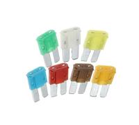 10PCS 5A 7.5A 10A 15A 20A 25A 30A AMP Micro 2 Long Leg Fuse 9mmx15.5mm M2 Long Foot Automobile Fuse Insert(15A)