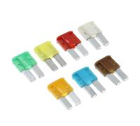 10PCS 5A 7.5A 10A 20A 25A 30A AMP Micro 2 Long Leg Fuse 9mmx15.5mm Mini M2 Long Foot Automobile Fuse Insert(25A)