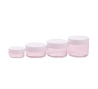 10pcs 5g-20g Make Up Jar Cosmetic Sample Empty Container Small Refillable Bottles Plastic Round Lid Eyeshadow Cream Travel Pot For Lotion Shampoo(White,10g)