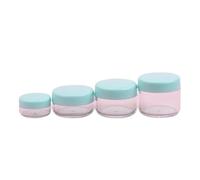 10pcs 5g-20g Make Up Jar Cosmetic Sample Empty Container Small Refillable Bottles Plastic Round Lid Eyeshadow Cream Travel Pot For Lotion Shampoo(Green,10g)