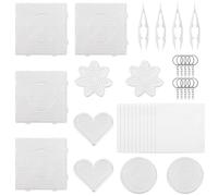 10Pcs 5mm Fuse Beads Pegboards,Multiple Shapes Melty Beads Peg Boards with 4Pcs Tweezers for Ironing Pixel Art Kit and Crafts