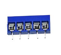 10pcs 5mm KF-301 PCB Mount Block Screw Terminal NF Connector 5.0mm Terminal Blocks Connectors (5P-blue)