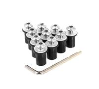 10pcs 5mm Motorcycle Windshield Bolts Nuts Fasteners Kit For Ducati For MONSTER 620 696 796 749 1098S 821 1200S(Onecolor)