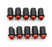 10PCS 5mm Windscreen Windshield Bolt Screw Kit For Y&amaha For YZF R1 R6 R3 R25 XJ6 FJR1300 XT600 Mounting Screws(Rosso)