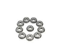 10pcs 5mmx13mmx4mm Double Shielded Flanged Ball Bearing