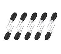 10Pcs/5Paris Corn Holders Corn on The Cob Stainless Steel Corn Cob Holders BBQ Fork Skewers for Home Cooking Camping Parties (Black)