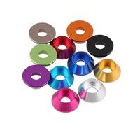 10pcs/5pcs aluminum washer M2 M2.5 M3 M4 M5 M6 M8 Corlorful Aluminum Alloy Cap Head Gasket washers for RC parts(M4 10pcs,Black)