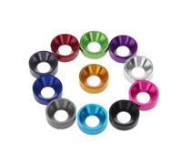10pcs/5pcs M2 M2.5 M3 M4 M5 M6 M8 Aluminum Flat Washer Colourful Anodized Countersunk Head Bolt Washers Gasket(Red,M8 5pcs)