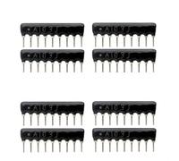 10pcs 5PIN 9PIN exclusion Network Resistor array DIP 100 220 330 470 510 680 1K 1.2K 1.5K 2K 2.2K 3.3K 4.7K 10K 100K ohm(6PIN 470R)