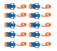 x10 6m 5000kg 50mm Recovery Ratchet Straps Tie Down J Hook lashing strap