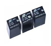 10Pcs 5V 12V 24V 20A DC Power Relay SRA-05VDC-CL SRA-12VDC-CL SRA-24VDC-CL 5Pin PCB Type Black Automobile Relay In Stock(5V)