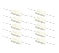 10PCS 5W 5 Ohm Ceramic Cement Resistors, Wire Wound Ceramic Cement Resistor, Power Resistor Ceramic Cement Resistor