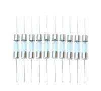 10Pcs 5x20mm Double Cap Glass Fuse Fast Blow Slow Tube With A Pin 1A - 8A 10A 15A 20A(2.5A,Fast Blow(F))