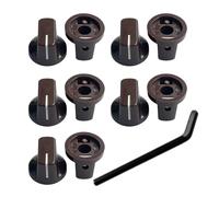 10Pcs 6.35mm Shafts Hole Guitar Effect Pedal Knobs Pointers Control Knobs Potentiometer Knobs Guitar Accessory Easy To Us