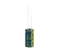 10pcs 6.3V3300UF 10 * 20 3300UF 6.3V Low ESR/Impedance High Frequency Aluminum Electrolytic Capacitor Size 10 * 20MM 3300UF 6.3V 20% Electronic devices