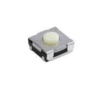 10pcs 6 * 6 * 3.1/3.4/4.3/5mm 4Pin SMD Waterproof Silicone Tact Switch Push Button Tactile Switch Beige Blue Switch Ribbon(DVPCOPM-SL,6X6X4.3MM_WRAP THE FEET)