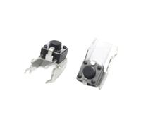 10pcs 6 * 6 * 5mm 2pin Tactile Tact Push Button Switch 6x6x5mm 2p Switch Horizontal with Stand