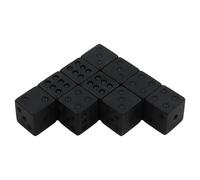 10Pcs 6 Sided Game Dices 16mm Round Corner Set for Table Game Math Teaching Colorful Six Sided Cubes Educational Acrylic Dices