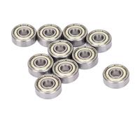 10Pcs 606Z Deep Grooves Ball Bearing, Double Shielded Miniature Bearing 6mm X 17mm X 6mm