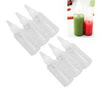 10pcs 60ml Airbrush Paint Bottle Empty Airbrush Paint Mixing Jar Container with Ball Clear Scale Squeeze Bottles for Paint