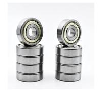 10pcs 6200 2RS ZZ 10 * 30 * 9mm 6200ZZ DDU 2Z Inner Diameter 10mm Chrome Steel Deep Groove Ball Bearings IDGTTLDF(6200 ZZ)