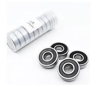 10pcs 6200 2RS ZZ 10 * 30 * 9mm 6200ZZ DDU 2Z Inner Diameter 10mm Chrome Steel Deep Groove Ball Bearings IDGTTLDF(6200 2RS Premium)