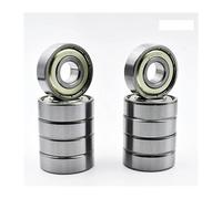 10pcs 6201 2RS ZZ 12 * 32 * 10mm Chrome Steel Deep Groove Ball Bearings 2Z DDU Miniature Bearing IDGTTLDF(6201 ZZ Normal)