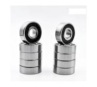 10pcs 6201 2RS ZZ 12 * 32 * 10mm Chrome Steel Deep Groove Ball Bearings 2Z DDU Miniature Bearing IDGTTLDF(6201 2RS Normal)