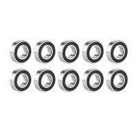 10Pcs 6205 2RS Ball Bearings Efficient, Double Shielded, General Use, Steel Balls, 25mm Inner Diameter, 15mm Thickness, 10 Pieces Deep Groove Ball Bearings