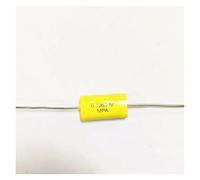10PCS 630V0.1UF long leads yellow Axial Polyester Film Capacitors electronics 0.1uF 630V 630V 104J ICXLPMC