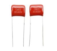 10pcs 63V 100V 250V 400V 450V 630V 2000V 103J 104J 105J 155J 223J 224J 225J 334J 474J 475J CBB Polypropylene Film Capacitor BIANMTSW(630V335J-P25)