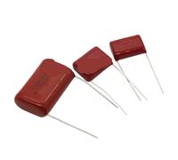 10PCS 63V 100V 250V 400V 450V 630V 2000V RED CBB Polypropylene film capacitor 101 103 104 105 125J 221 222 223 224 225 332 333 CZAOINCU(100V105J-P5)