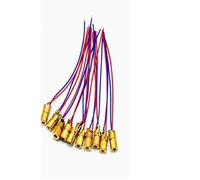 10pcs 650nm 1mw Red Laser Dot Diode Module DC 3V 6x10mm