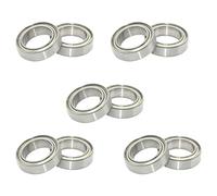 10PCS 6700ZZ Bearing Low Noise Deep-Groove Ball Bearings ABEC1 Chrome Steel High-Precision Pre-Lubrication &Sealed