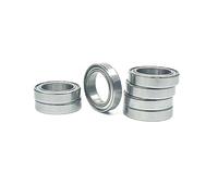 10pcs 6701ZZ ABEC-3 Thin Section Ball Bearings 12x18x4mm with Solid Iron Housing for Industrial Applications