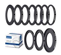 10Pcs 67mm Filter Ring Adapter Set,Metal Step-Up Ring+Step-Down Ring for All Brands UV ND CPL (67-43mm,67-46mm,67-49mm,67-52mm,67-55mm,67-58mm,67-62mm,67-72mm,67-77mm,67-82mm)