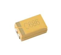 10pcs 68UF 686 6.3V 10V 16V 25V A B C D E 3216 3528 6032 7343 10% SMD 686J 686A 686C 686E Patch tantalum capacitor(25V D)