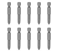 10Pcs 6mm S1/4 Cross Screwdriver Bit Electric Magnetic Screwdriver Head Replacement Parts