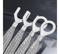 10Pcs 6mm² Tinned Copper Grounding Strap, 200mm Braided Wire With Terminal(10pcs,M26-O)