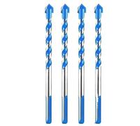 10PCS 6mm Tungsten Carbide Drill Bits Set For Electric Bench Ceramic Wall Tile Marble Hole Saw Diamond Drilling(Silver)