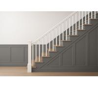 10PCS 6mm Wall Panelling Kit Shaker Style 3D Wall Panel Kit | MDF Wall Panels - Paintable Accent Panel Kit for a Stylish Upgrade to Any Home Decor 100cmx10cm (Glue not Included)